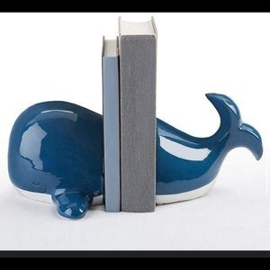 Whale book holder / ocean theme decor